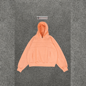 เสื้อฮู้ดคลาสสิคสีพีช ผ้าฟลีซ สีพื้น สวมใส่สบาย ทรงปกติ เหมาะสำหรับฤดูใบไม้ร่วง ทรงหลวม พรีเมียม ไซส์ C - Product Image 5