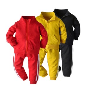 Ensemble de survêtements unisexes pour bébés Hare Krishna, exportation en gros, décontracté, pour enfants, avec sweat à capuche, ensemble de sport lavable en tissu peigné - Product Image 1