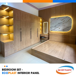 Fábrica de fabricación de Vietnam de madera tradicional del panel interior del PVC - Product Image 5