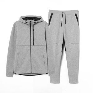 Conjunto de chándal de alta calidad para invierno, informal, de forro polar, con sudadera y pantalones de chándal, chándal personalizado para hombre, de talla grande, para correr. - Product Image 2