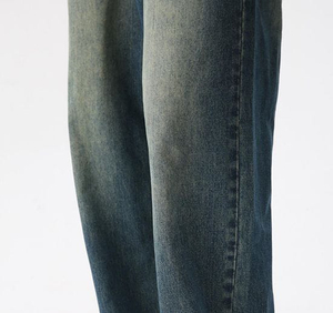 Custom Trending Design Best Quality Two Piece Pant Set Embroidery <b>Denim</b> <b>Jackets</b> and Straight Jeans Trousers <b>Denim</b> Suits for Men - Product Image 5