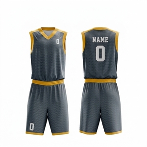 Custom Basketball Uniform Set Jersey Shorts V Neck Mesh Breathable Sublimation OEM Wholesale Manufacturer - Product Image 2