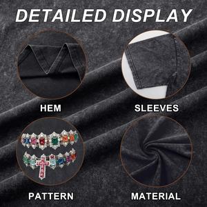 Camiseta de Lujo Personalizada con Serigrafía, de Algodón 100% de 250 g/m², Estilo Oversize Corto y Desgastado, para Hombre - Product Image 6