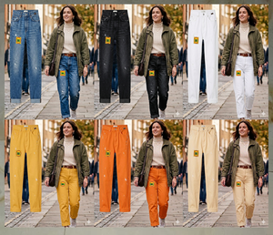 Las mujeres adorarán estas jeans de mezclilla con detalles bordados y un ligero efecto desgastado para un look de inspiración vintage, procedentes de Bangladesh. - Product Image 1