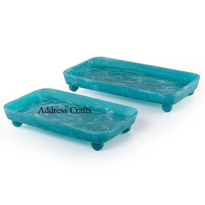 Bandeja de Servir de Resina de Último Diseño con Estilo Elegante, Bandeja de Resina para Desayuno, Duradera, Perfecta para Servir Bocadillos, Chocolates y Dátiles - Product Image 4