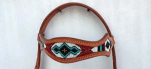 New Western Horse Racing Equipment Leather PP Nylon Bridle with TPU Coated Webbing and Soft Padded - Product Image 4