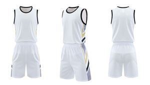 Ensemble uniforme de basket-ball sublimé bleu royal, blanc et rouge, tenue de sport en mesh respirant pour équipe de basket-ball - Product Image 2