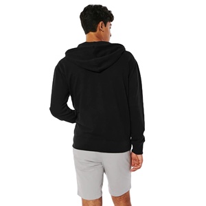 Sudadera con cremallera de peso pesado 350gsm, chaqueta lisa con bordado, personalizada, venta al por mayor, cremallera completa - Product Image 3