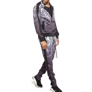 Best Selling Custom Made <b>Winter</b> Sublimation Printed Heavyweight 100% Polyester Plus Size Solid Tracksuit Custom Colors Logo - Product Image 3