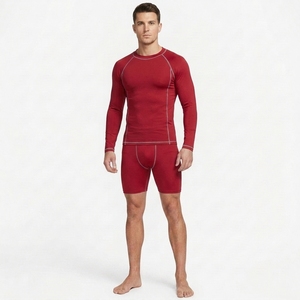 Long Sleeve <b>Compression</b> <b>Shirt</b> Men Athletic Sports Base Layer Crew Neck Training Fitness Running Workout Top - Product Image 5