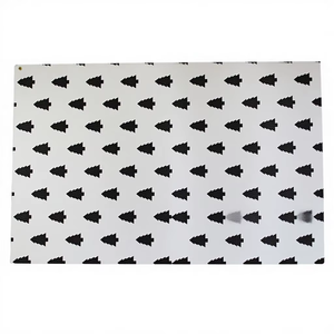 Wholesale Custom Black Glitter Tree Printed On 100 GSM Handmade Recycled Cotton <b>Paper</b> Wood & Acid Free Gift <b>Wrap</b> <b>Paper</b> Sheets - Product Image 1