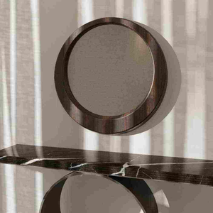 Modern Handmade Eco-Friendly Wooden Wall <b>Mirror</b> with Customizable Size Design for Luxury and Cozy Rooms - Product Image 1