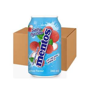 Hot Selling Mentos Sparkling <b>Drink</b> Salty Lychee 340ml 24pcs/Case Carbonated <b>Soft</b> <b>Drink</b> Wholesale Refreshing Beverage New - Product Image 6