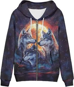 Sudadera con Capucha Personalizable con Cierre para Mujer y Adolescentes, Estilo Casual, Color Sólido, con Logotipo Frontal, Otoño/Invierno, Tallas XS-5XL - Product Image 6