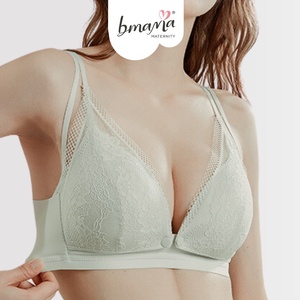 Lace Nursing <b>Bra</b> Wireless Maternity Breastfeeding <b>Bra</b> Front Button Pumping <b>Bra</b> Comfortable Pregnancy <b>Bra</b> BR2104 - Product Image 3