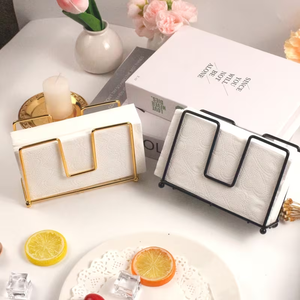 Porte-serviettes en métal en forme de U moderne pour table à manger, organisateur de papier essuie-tout minimaliste pour comptoir, cuisine, restaurant, café, maison - Product Image 5