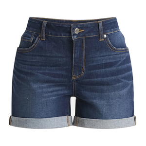 Shorts en jean respirant en coton de qualité supérieure pour femme, taille adulte, avec fermeture boutonnée, style streetwear, pour filles - Product Image 1