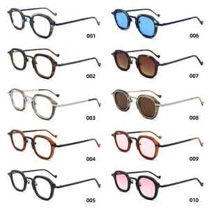 Gafas de Sol Rectangulares de Metal de Lujo con Montura Completa para Hombre y Mujer |   Lentes de Nailon con Armazón de Acetato |   Diseñador de Logotipos Personalizados con Protección UV - Product Image 3