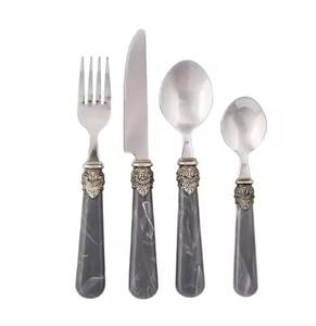 Ensemble de couverts en acier inoxydable de qualité supérieure, finition miroir, pour la maison, la cuisine, le restaurant, le buffet, la mise en place de tables événementielles - Product Image 1