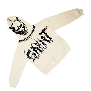 Sweat à capuche de luxe pour homme en molleton 100% coton, brodé sur mesure, effet délavé vintage, style streetwear, idéal pour l'hiver - Product Image 2