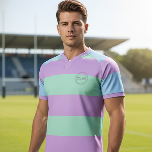 ชุดรักบี้สั่งทำขายส่งแบบซับลิเมชั่น ผ้าโพลีเอสเตอร์คุณภาพสูง เย็บเสริมความแข็งแรง ชุดทีมรักบี้มืออาชีพ - Product Image 6