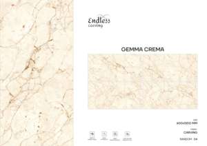 Carreaux de porcelaine haut de gamme sculptés par des designers, 600x1200, grand format premium pour salon, salle de bain, cuisine et décoration murale - Product Image 2