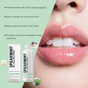 Bain de bouche à la menthe orchidée, parfum naturel, pour une haleine fraîche, nettoyage doux des dents, portable pour la maison ou les déplacements - Product Image 4