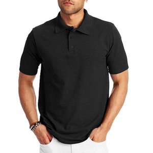 Chemises d'été élégantes pour hommes, coupe décontractée, respirantes, en tissu jersey couleur unie, teinture personnalisée, logo personnalisé, pour le golf - Product Image 4