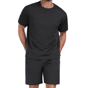 Ensemble décontracté professionnel pour homme : chemise et short 100 % polyester, fabrication durable et douce, idéal pour le fitness - Product Image 5