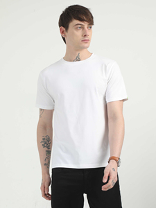 T-shirt basique à manches courtes unisexe, t-shirt vierge pour impression sérigraphique, tissu en coton premium doux - Product Image 4
