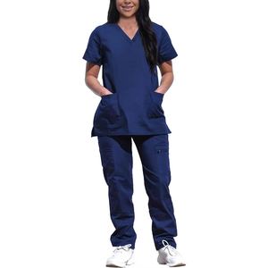 Uniforme Médico de Enfermera de Alta Calidad OEM, Conjunto de Uniformes Quirúrgicos con Logotipo a Color, Fusión sin Costuras para Clínicas Médicas, Uniforme de Enfermería para Mujer - Product Image 1