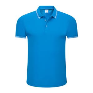 Camisa Polo con Logotipo Personalizado para Hombre, Degradado Azul Gris, Transpirable, de Secado Rápido, para Deportes y Golf, Prenda Deportiva Ligera - Product Image 3