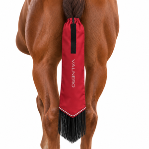 Sacs de protection antidérapants pour queue de cheval avec sangles pour le toilettage des chevaux, sac de queue de cheval avec pompon - Product Image 3