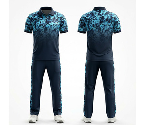 High Performance <b>Cricket</b> Uniform with Moisture Wicking Fabric | Men Women Youth <b>Cricket</b> Wears Polo Shirt and Trouser Full Team - Product Image 2