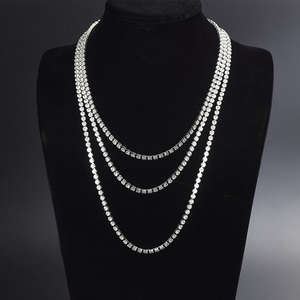 Top Selling Trendy Hip Hop Tennis Link Chain Necklace Full Iced Moissanite Stone Gold Plated Unisex IGI Certified Available Sale - Product Image 4