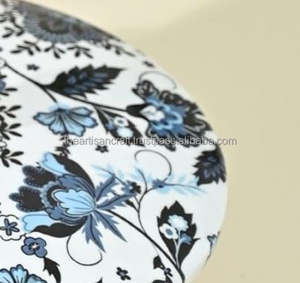 Caja de Roti con estampado floral artesanal con tapa Madera pulida Recuerdo náutico y estilo amor - Product Image 5