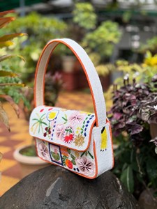 Bolso de Noche de Lino con Cuentas y Bordado Hecho a Mano, Estilo Indio, de Lujo, Impermeable y Ecológico, para Fiestas - Personalizable - Product Image 2