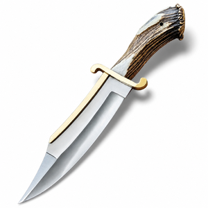 Handmade Damascus Steel Bowie Knife with <b>Leather</b> Sheath Full Tang Custom Hunting Knife Razor Sharp Survival & Camping Blade - Product Image 1