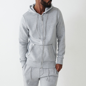 Mens Embroidered Letter Design Contrast <b>Stitching</b> Full Zip <b>Hoodie</b> Heavyweight Fleece <b>Oversized</b> Streetwear Activewear 100% Cotton - Product Image 3