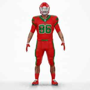 Desgaste impreso personalizado en blanco del fútbol americano del diseño del OEM - Product Image 1