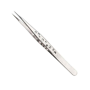 Pinzas de Precisión para Pestañas de Acero Inoxidable, Punta Fina Curvada, Herramienta de Belleza para Aislamiento de Extensiones de Pestañas, Uso Profesional en Salón, OEM ODM - Product Image 4