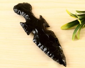 Cuchillo de Obsidiana Negra, Decoración para el Hogar, Cristal Tallado a Mano, Escultura de Piedra, Energía Curativa, Feng Shui, Artículo Decorativo de Regalo - Product Image 1