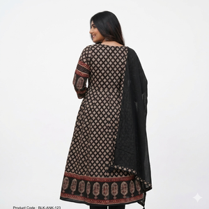 ชุดคุรตะผ้าฝ้ายพร้อมผ้าคลุมไหล่ - Product Image 2