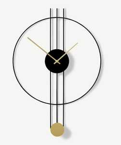 Classic Modern Metal Wall <b>Clock</b> <b>Digital</b> Mechanical Silent Luminous Waterproof Easy Read Design for Living Room Hanging Decor - Product Image 1