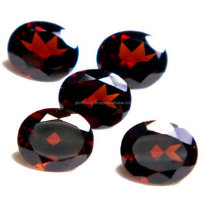 Piedra preciosa rojo granate natural, corte ovalado, fabricación de joyas facetadas sueltas, piedra preciosa suelta granate, piedras sueltas certificadas de alta calidad - Product Image 3
