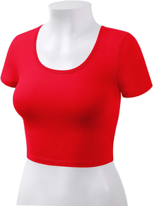 เสื้อครอปท็อปแฟชั่นสไตล์ใหม่สำหรับผู้หญิง ผ้าเทอร์รี่แคนวาส ทนทาน คุณภาพพรีเมียม ขายดี กำลังฮิต ราคาสมเหตุสมผล - Product Image 4