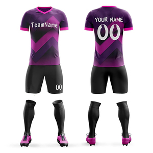 Conjunto de Camiseta de Fútbol Personalizada para Hombre, Verde y Negro, Cuello en V, Manga Corta, Poliéster que Absorbe la Humedad, Nombre del Equipo Impreso - Product Image 6