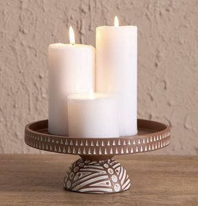 Wooden Votive Candle Holder for Decoration Antique Finish Wooden Candle Holder Eco-Friendly Wooden Candle Holder - Product Image 6