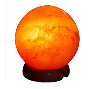 Lámpara de Sal del Himalaya Redonda Tallada en Material Orgánico, Decoración Ecológica para el Hogar, Decoración Feng Shui, Sian Enterprises - Product Image 2