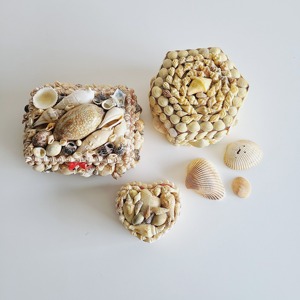 วาเลนไทน์รูปหัวใจขายส่งกล่องเครื่องประดับมินิชุดกล่องที่มีเปลือกหอย Clamshells ตกแต่ง - Product Image 4